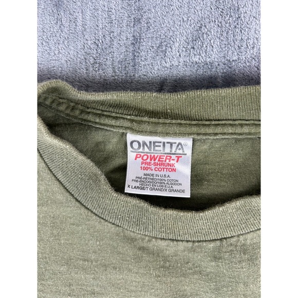 Vintage U of M University of Michigan Long Sleeve Shirt XL Oneita Single Stitch - Picture 4 of 10